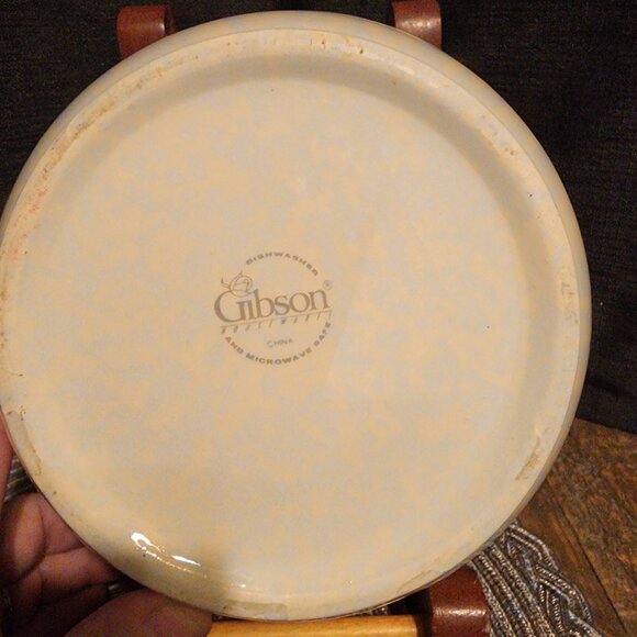 Gibson Ceramic Dish with Floral Pattern - Picture 3 of 5